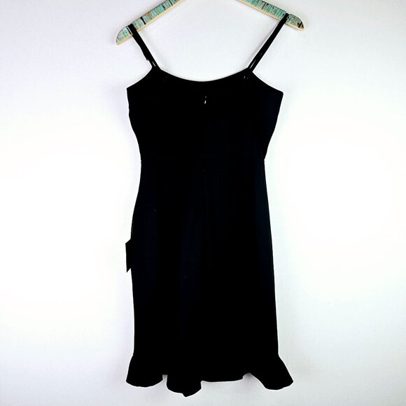 Lulus Spoonful of Sass Black Ruffled Bodycon Mini Dress, USA Made, Sz S, NWT - Picture 3 of 8